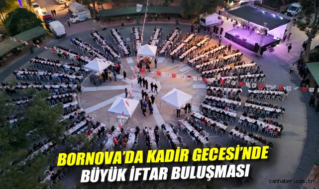 Bornova'da Kadir Gecesi'nde büyük iftar buluşması