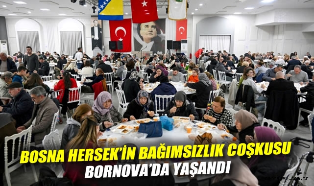 Bosna Hersek'in bağımsızlık coşkusu Bornova'da yaşandı