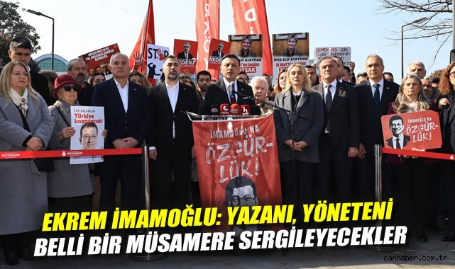 Ekrem İmamoğlu: Yazanı, yöneteni belli bir müsamere sergileyecekler