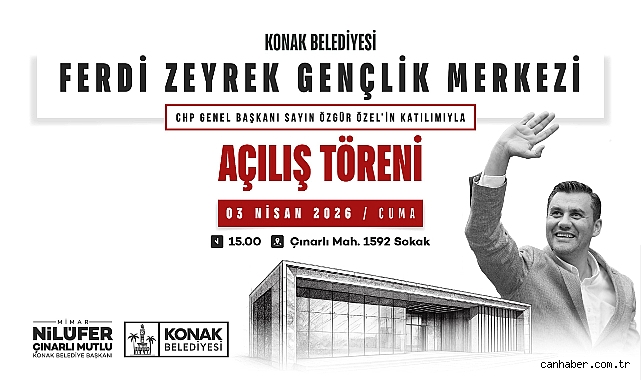 Konak’ta Ferdi Zeyrek Gençlik Merkezi açılıyor: Kurdeleyi Özgür Özel kesecek