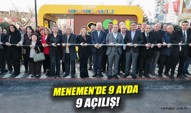 Menemen'de 9 ayda 9 açılış!