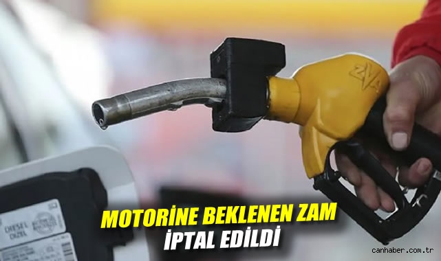 Motorine beklenen zam iptal edildi