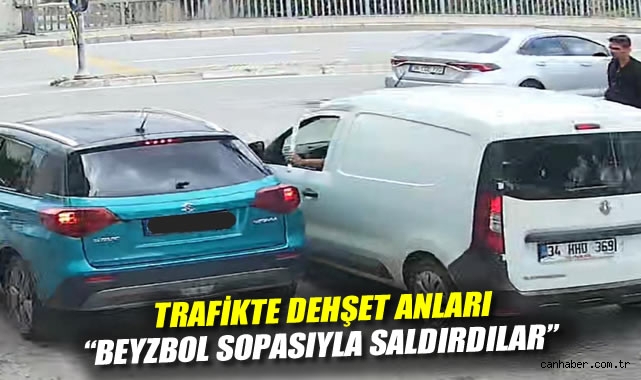 Trafikte dehşet anları: