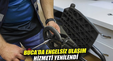 Buca'da engelsiz ulaşım hizmeti yenilendi