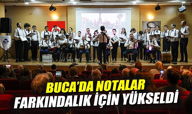 Buca’da notalar farkındalık için yükseldi
