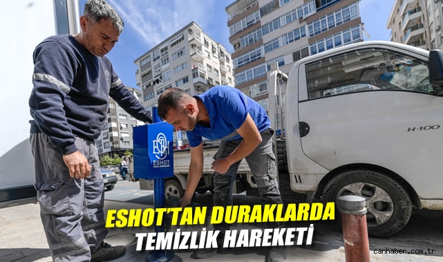 ESHOT'tan duraklarda temizlik hareketi