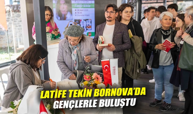 Latife Tekin Bornova'da gençlerle buluştu