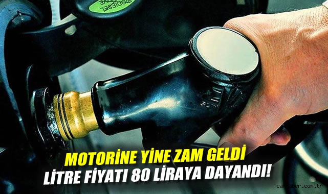 Motorine yine zam geldi: Litre fiyatı 80 liraya dayandı!