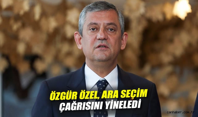 Özgür Özel, ara seçim çağrısını yineledi: 