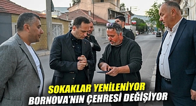 Sokaklar yenileniyor, Bornova'nın çehresi değişiyor