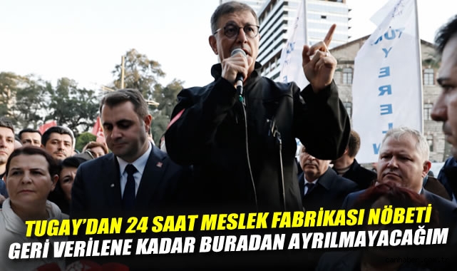 Tugay'dan Meslek Fabrikası Önünde Kararlı Duruş: