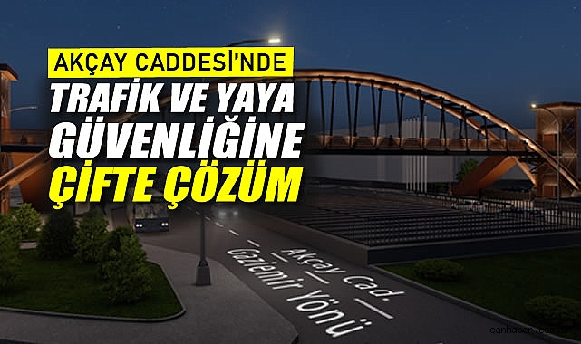 Akçay Caddesi'nde trafik ve yaya güvenliğine çifte çözüm