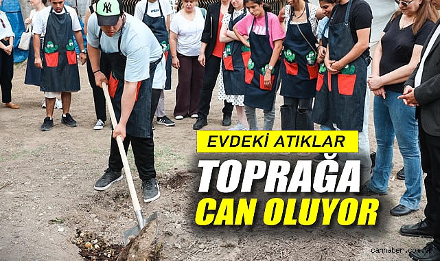 Evdeki atıklar toprağa can oluyor