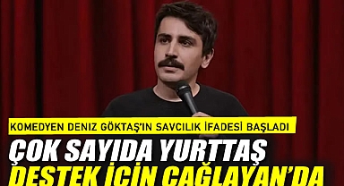 Komedyen Deniz Göktaş'ın savcılık ifadesi başladı: Çok sayıda yurttaş destek için Çağlayan'da