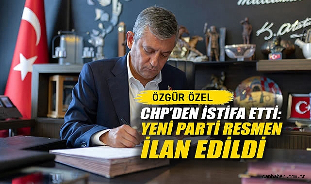 Özgür Özel, CHP'den İstifa Etti: YENİ Parti ve Logosu Resmen Duyuruldu