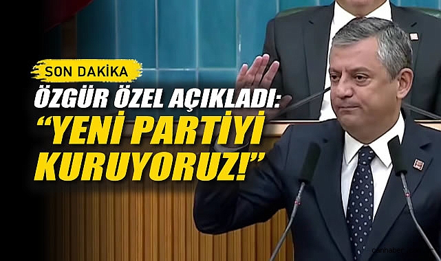 Son Dakika! Özgür Özel Açıkladı: